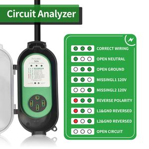 Protecteur de surtension intelligent portable RV Surge Guard 50 ampères <span class=keywords><strong>pour</strong></span> remorque, <span class=keywords><strong>camping</strong></span>-<span class=keywords><strong>car</strong></span>, NEMA 14-50, dispositif de test de <span class=keywords><strong>circuit</strong></span> RV - Product Image 3