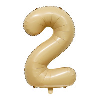 Ballon numérique en forme de cœur, d'étoile et d'amour de 32 pouces, couleur crème, blanc, caramel, chocolat, pour la fête prénatale, vente en gros