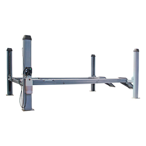 TFAUTENF 5000kg 11023lbs Capacidad Hidráulica Eléctrica Elevador de Cuatro Postes para Coche con Gato Deslizante para Alineación de Ruedas en Taller de Automóviles - Product Image 3