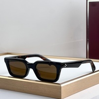 JMM CASABLANCA 51-19 Lunettes de soleil pour hommes et femmes de qualité supérieure, lunettes de soleil de créateur, style punk classique, luxe, en acétate, UV400, avec boîte