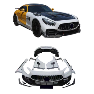 Kit carrosserie large CF FRP pour <span class=keywords><strong>AMG</strong></span> GT GTS <span class=keywords><strong>GTC</strong></span> PRO, pièces automobiles : pare-chocs arrière, aileron avant, jupes latérales, capot - Product Image 1