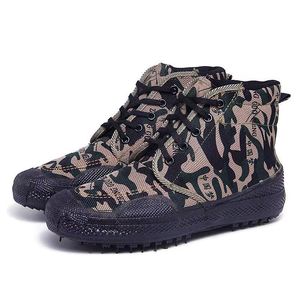 รองเท้าบูทผ้าใบหุ้มข้อสูงสำหรับผู้ชาย ระบายอากาศได้ดี กันลื่น หัวมน ส้นเตี้ย เหมาะสำหรับใส่ทำงาน ฤดูใบไม้ผลิ ฤดูใบไม้ร่วง และกิจกรรมกลางแจ้ง - Product Image 2