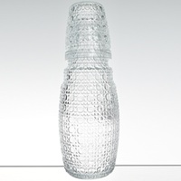 Ensemble de carafe et de verres en verre de grande capacité en gros - Distributeur d'eau froide avec couvercle anti-poussière pour une consommation instantanée