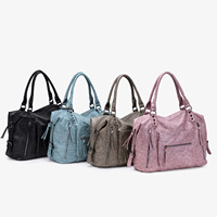 Tas Tote PU Vintage Wanita Kapasitas Besar Tas Tangan untuk Bepergian 2026 Tas Selempang Gaya Biker Baru Tas Travel