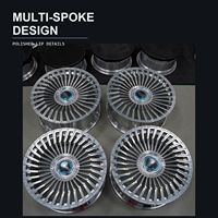 Jantes en alliage Mforged Deep Dish personnalisées argentées à rayons denses, programme de fourniture OEM ODM pour les acheteurs de jantes B2B mondiaux