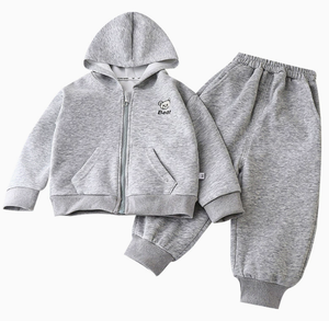 Automne 2025 – Nouvel ensemble décontracté et élégant pour enfants : Cardigan zippé respirant pour garçons et sweat à capuche pour filles - Product Image 5