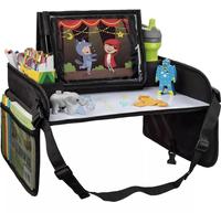 Bureau portable en matériau Oxford pour enfants pour les voyages en avion enfants jouer et organisateur de siège avec fonction de stockage