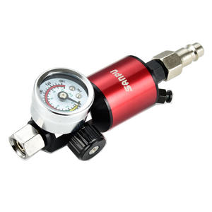 Hochpräziser Aluminium-Luftdruck regler mit Manometer für Spritzpistolen und Druckluft werkzeuge Zubehör und Teile - Product Image 1