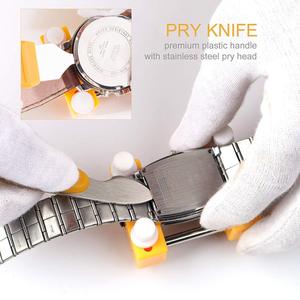 Tianhu <b>Watch</b> Repair Tool Kit 6Pc Stainless Steel <b>Watch</b> <b>Case</b> Opener Strap Adjuster Battery Replacement Tools For Home Use - Product Image 5