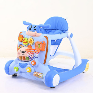 Grand trotteur pour bébé confortable à vendre pas cher nouveau modèle Simple BabyWalkers modèle trotteur pour bébé Tricycle roues silencieuses - Product Image 2