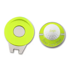 Custom Wholesale Ball Marker Golf Hat Clip Bulk Personalized Magnet Golf Ball Marker Blank Metal Luxury Golf Gift Sets