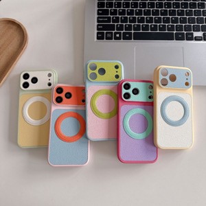 เคสโทรศัพท์มือถือแฟชั่นนีออนโดปาไมน์หนัง PU แบบแม่เหล็กสำหรับ iPhone 18 17 16 15 14 Pro Max ฝาหลังแบบด้านสีรุ้ง TPU PC - Product Image 2