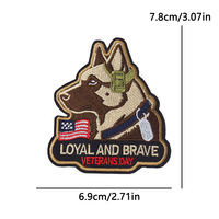 Patchs brodés patriotiques thermocollants pour la Journée des Vétérans, drapeau américain, aigle, ancre, patchs tactiques de moral pour homme, gilet, chapeau, sac à dos