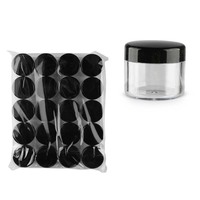 Petits pots cosmétiques en plastique de 5 grammes pour baume à lèvres, crème contour des yeux et rouge à lèvres, avec couvercles recyclables noirs/rose/bleus/transparents, en stock