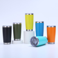 Vaso Térmico Aislado al Vacío de Acero Inoxidable 304 de 20oz OEM con Tapa, Logotipo Personalizado, Revestimiento Ecológico Anticorrosión, Aplicable a Botellas
