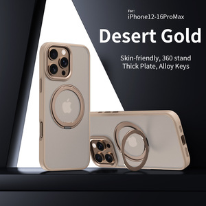 Cover protettiva per custodie/<span class=keywords><strong>Iphone</strong></span> 16 15 e per custodie opache per telefono cellulare con staffa rotante 360 in TPU trasparente a nuvola magnetica - Product Image 6