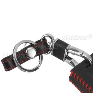 Housse de protection pour clé de voiture en cuir PU avec porte-clés pour Perodua MYVI/BEZZA/AXIA SE/ARUZ - Product Image 5