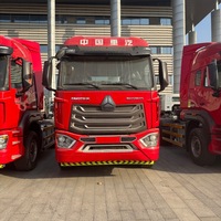 Camion tracteur diesel HOWO 371 6x4 Euro 3 d'occasion avec écran tactile et caméra arrière, remis à neuf, à vendre