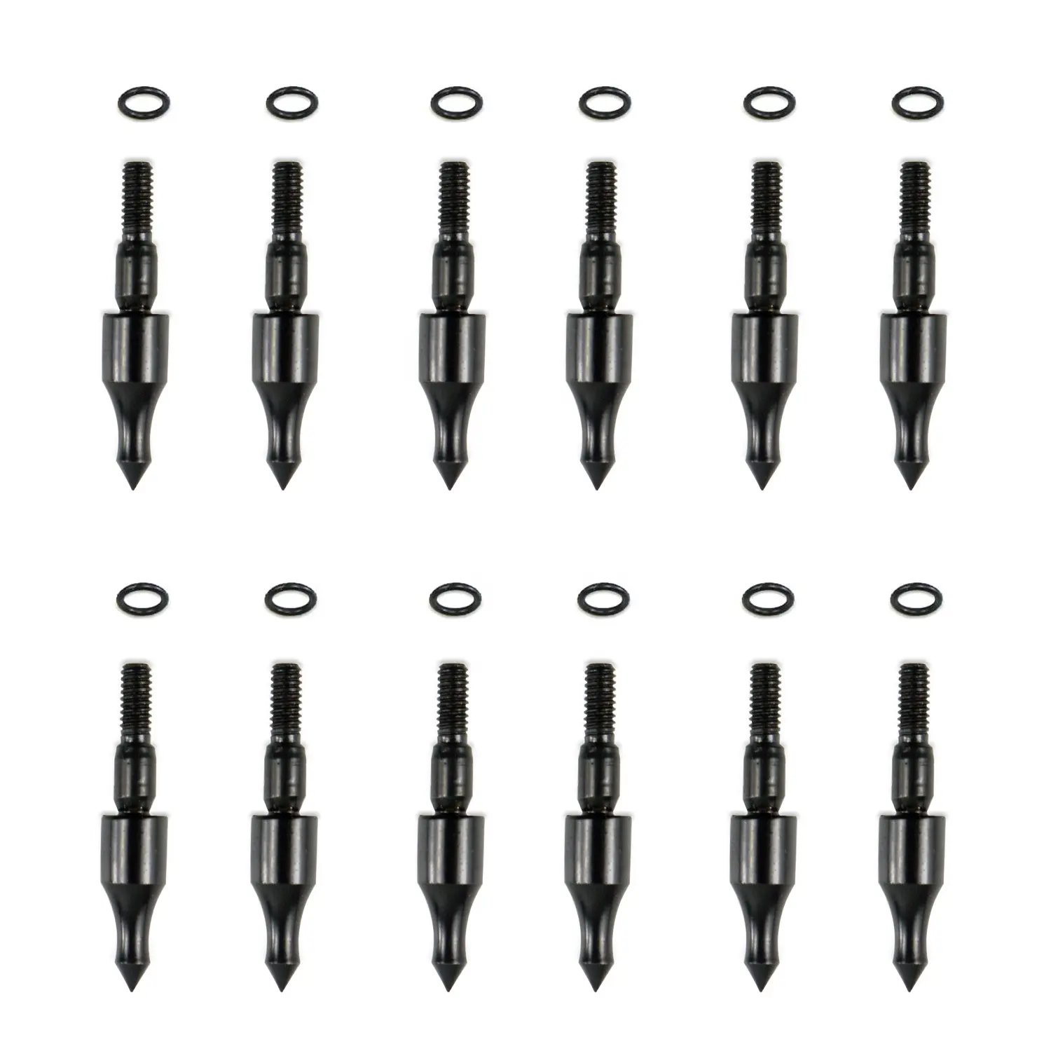 Pointdo Aluminium Inserts .244 6,2mm Field Practice Zielpunkte Bogens chießen Pfeil und Bogen Tipps für Carbon Arrow Shaft