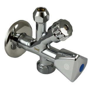 Válvula Angular de Latón de Tres Vías 1/2"3/4"10 para Doble Uso |   Latón de Primera Calidad |   THS Thermostyle ® - Product Image 2