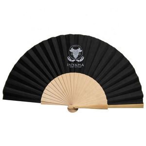 Ventilador de Madera de 23 cm en Color Natural, con Varillas de Tela de 11.5 cm, Ecológico, con Logotipo Personalizado, Regalos Promocionales, Estilo Innovador, Pintado - Product Image 2