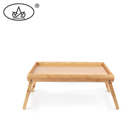 Plateau de lit en bambou personnalisé pour le petit-déjeuner et l'ordinateur, plateau pliable en bambou pour le mobilier de bureau, la cuisine et le salon
