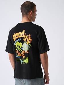 เสื้อยืดโอเวอร์ไซส์ผ้าคอตตอน 100% พิมพ์ลาย DTG สำหรับผู้ชาย เสื้อผ้าสตรีทแฟชั่นทรงหลวม - Product Image 2