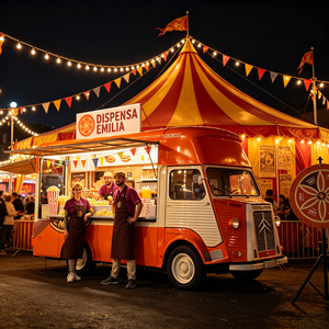 <span class=keywords><strong>Camion</strong></span> de restauration vintage orange personnalisé avec porte-gobelets pour raisins frais et étagère pour seaux de pop-corn sucré pour le <span class=keywords><strong>cirque</strong></span> et le carnaval - Product Image 1