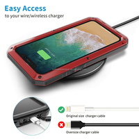 Protecteur d'écran intégré de marque étui de téléphone portable étanche couverture arrière en métal antichoc pour iPhone 11 12 13 14 15 Pro Max