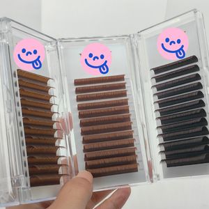 Extension de cils colorée 0.07 blanc bleu rose marron et gris extension de cils volume classique extension - Product Image 6