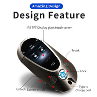 Télécommande universelle intelligente de haute qualité pour voiture, avec écran LCD, en alliage d'aluminium, 12V, vente chaude