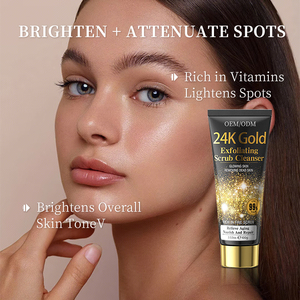 Crème exfoliante à l'aloe vera et à l'avocat, nettoyant <span class=keywords><strong>visage</strong></span> blanchissant avec des ingrédients à base de plantes, marque privée OEM ODM - Product Image 4