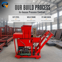 Machine hydraulique de fabrication de briques d'argile, machine à fabriquer des blocs de terre emboîtables, mouleuse de briques de terre 2.2KW