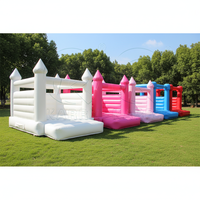 Château gonflable d'intérieur sur mesure, coloré, pour mariage, location de châteaux gonflables pour fêtes, structure gonflable commerciale en PVC blanc
