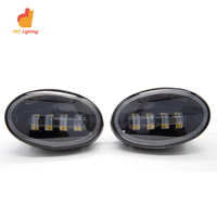 Ensemble de feux antibrouillard LED universels, double couleur blanc jaune, pour Honda, phare LED de rechange, projecteur DRL