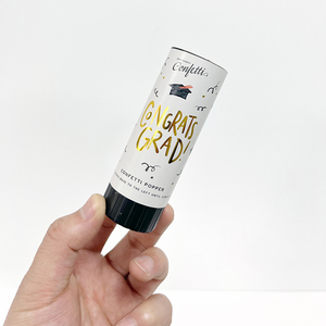 Handheld Metallic Gold Confetti Party Popper Canhões Festivais Festivais para Graduação Temporada Celebração & Spray - Product Image 4
