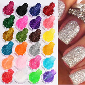 Haute qualité acrylique <span class=keywords><strong>24</strong></span> couleurs 3D Nail Art paillettes poudre éblouissante chatoyante fine ongles paillettes <span class=keywords><strong>sucre</strong></span> décorations Salon utilisation - Product Image 4