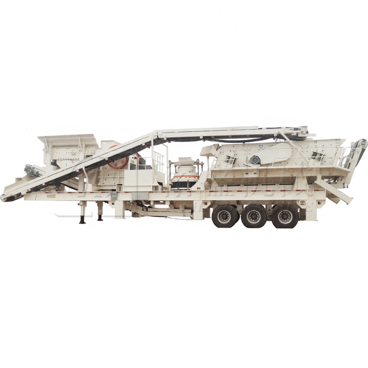 Передвижная камнедробилка для речной гальки, передвижная дробилка 50 TPH