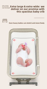 <span class=keywords><strong>Lit</strong></span> bébé à hauteur réglable, design multifonction <span class=keywords><strong>de</strong></span> luxe, berceau pour bébé, <span class=keywords><strong>lit</strong></span> d'appoint pour tout-petit, berceau cododo - Product Image 6
