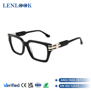 Óculos Personalizados por Atacado, Armações Ópticas de Acetato de Alta Qualidade, Óculos de Designer Femininos - Product Image 1