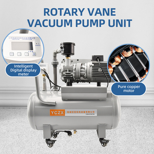 Pompe à vide rotative à palettes 20m³/h 100KPa 220V 900W avec réservoir d'air 40L, tête de compresseur personnalisable et câble d'application - Product Image 5