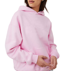 Sweat à capuche surdimensionné personnalisé pour femme, sweat à capuche décontracté d'hiver en polaire, logo sur le devant, couleurs et tailles personnalisées - Product Image 6