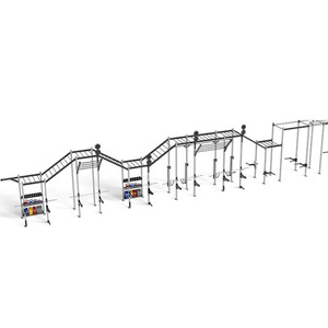 แท่นขุดเจาะและชั้นวางสำหรับฟิตเนสอุปกรณ์ออกกำลังกายในโรงยิมหลายสถานี - Product Image 1