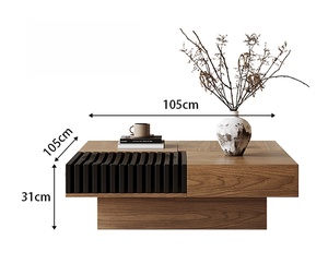 Tavolino da Caffè in Stile Antico, Retrò Italiano, Tavolino Quadrato Creativo Stile Cubo di Rubik Nord Americano, per Soggiorno di Piccole Dimensioni - Product Image 5