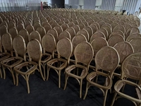 Chaise Monet de banquet de mariage en rotin en bois