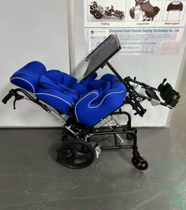 Fauteuil roulant de haute qualité avec cadre <span class=keywords><strong>en</strong></span> <span class=keywords><strong>aluminium</strong></span>, repose-jambes amovibles, fauteuil roulant manuel pour paralysie cérébrale - Product Image 6