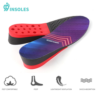 Semelles 99insoles 4,5 cm en PU respirant, rehausseurs de talon invisibles, 2 couches, pour augmenter la hauteur des chaussures