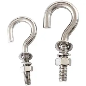 Wholesale stainless steel threaded j hooks For Hardware And Tools Needs –