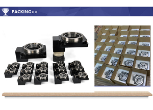 Reductor de velocidad de plataforma giratoria hueca helicoidal de 10 HP con alta capacidad de carga de par, montado con brida para CNC - Product Image 4