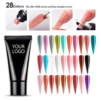 Gel de construction dur, gel longue durée, UV, sans HEMA, créez votre propre marque de gel de construction, extension d'ongles